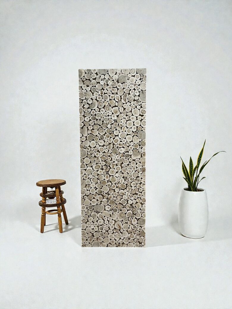 Wacholderholz-Wandpaneel 0,44 × 1,22 m